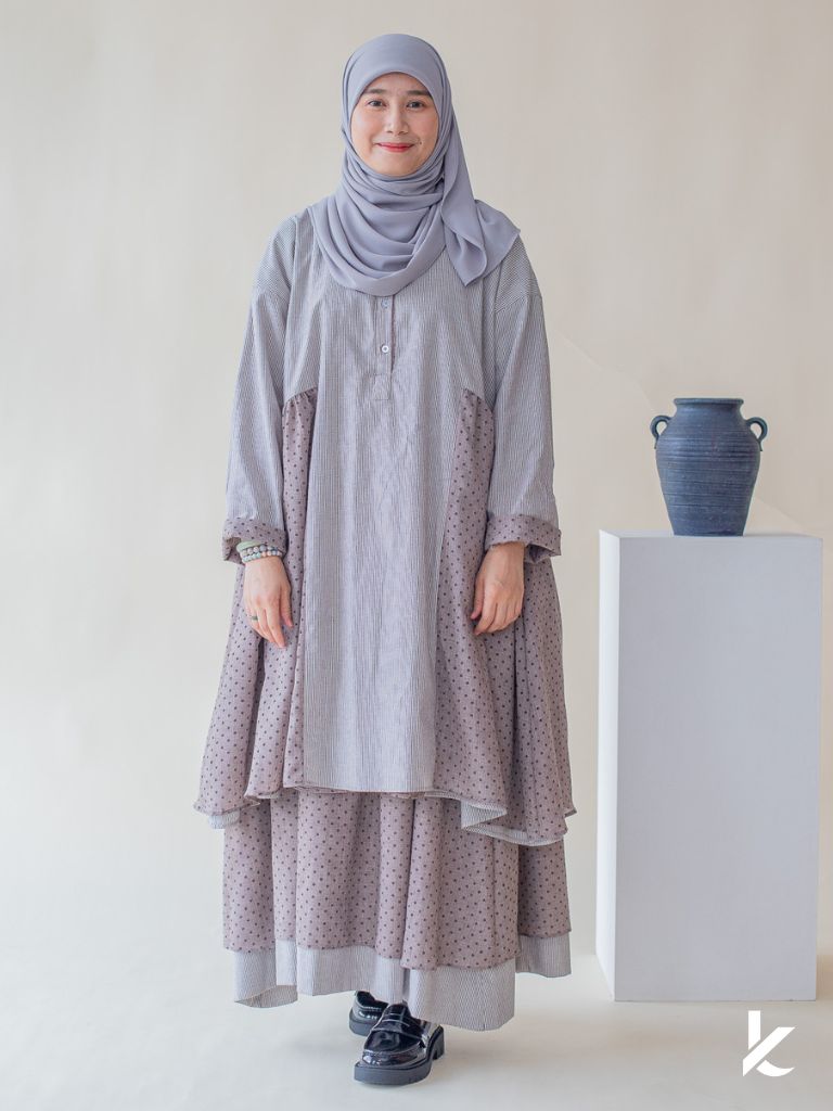 [Kaen.co x Padusi.co] HannaH Kurung Set Coklat