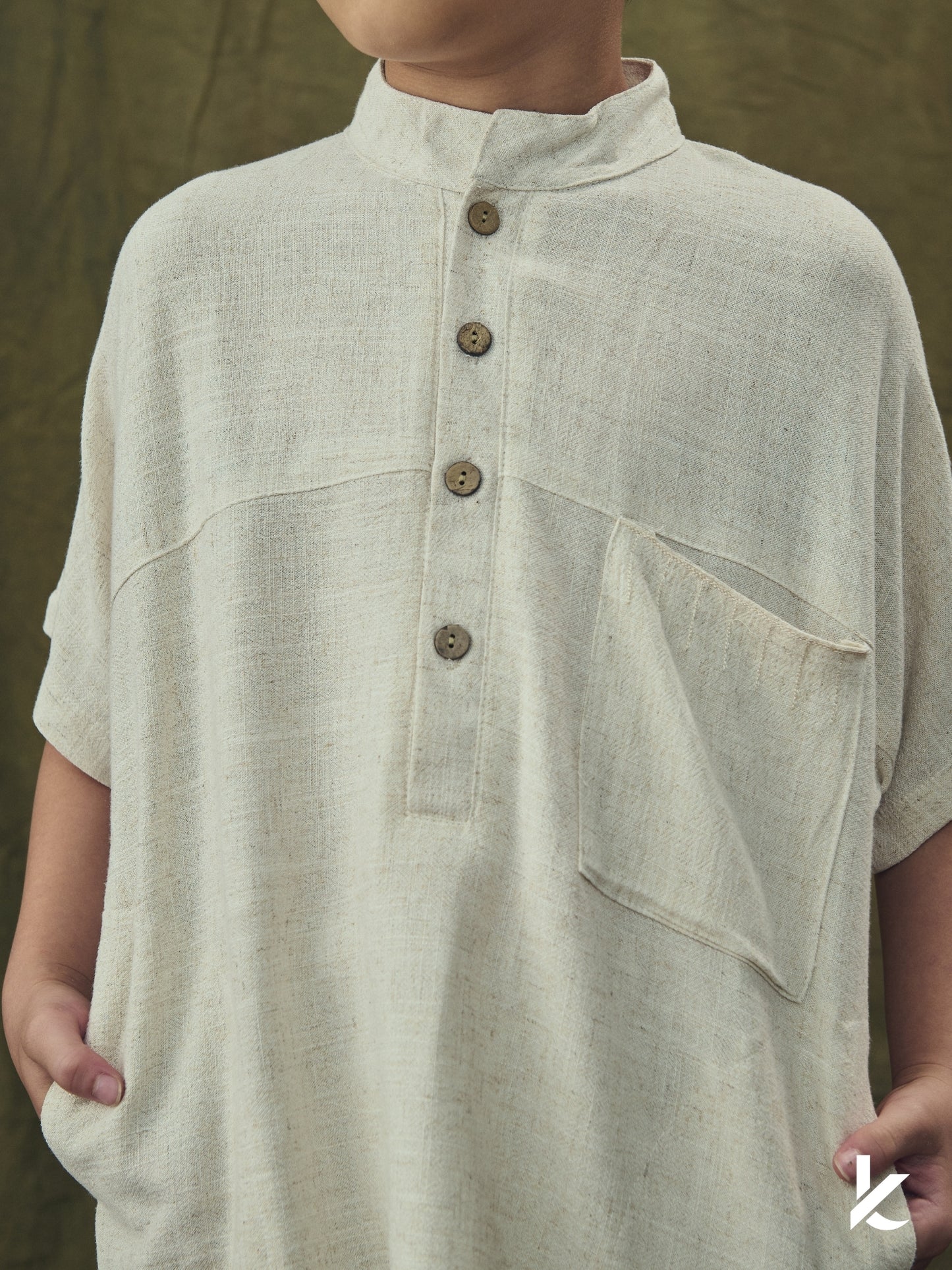 Kurta Betara Kids Set in Bambu