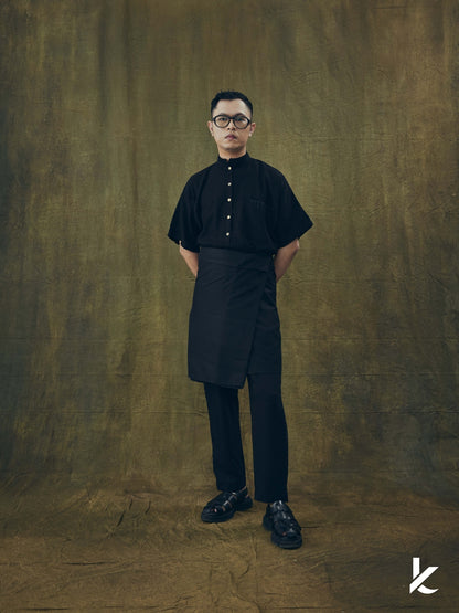 Kurta Satria Men in Hitam