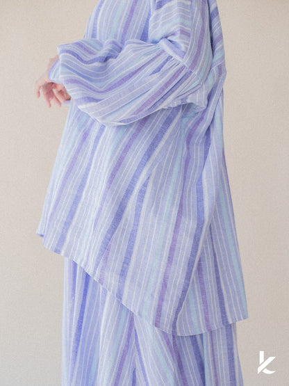 [Kaen.co X Padusi] Odie Set in Purple Stripe