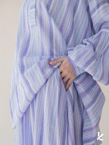 [Kaen.co X Padusi] Odie Set in Purple Stripe